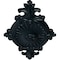 Ekena Millwork Quentin Ceiling Medallion, Hand-Painted Night Shade, 23 1/2"W x 12 1/4"H x 1 1/2"P CM23RO1NSF - alternate 3